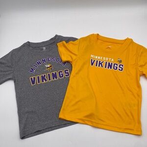 NFL Minnesota Vikings Kids T-Shirt Duo - Gray and Yellow